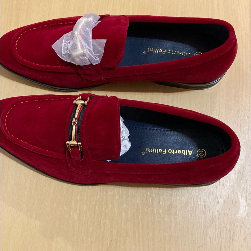 Alberto Fellini - Suede Buckle Slip On Moccasins Men's Dress Fashion Shoes "10"